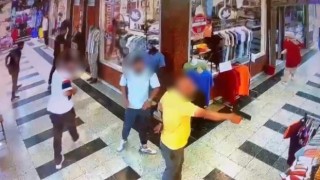 İş yerine silahlı saldırı kamerada