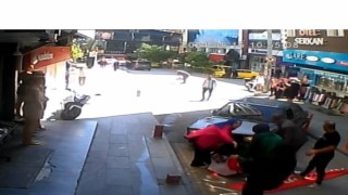 Ispartada otomobil önce bisikletliye ardından yayaya çarptı