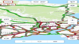 İstanbulda trafik yoğunluğu yüzde 80e ulaştı