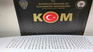 İzmirde 340 adet sikke ele geçirildi