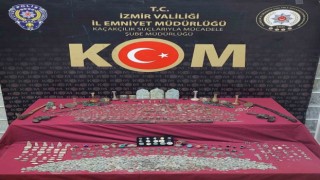 İzmirde 9 milyon 500 TL değerinde tarihi eser ele geçirildi