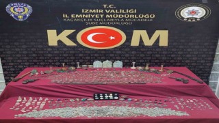 İzmirde 9 milyon 500 TL değerinde tarihi eser ele geçirildi