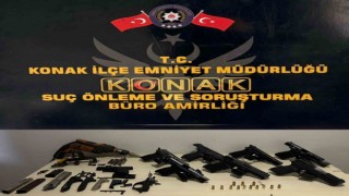 İzmirde kaçak silah atölyesi baskınında 3 gözaltı