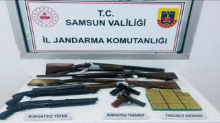 Jandarma ekiplerinden silah ve mühimmat operasyonu