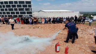 Kahramanmaraş itfaiyesinden yangın ve arama kurtarma tatbikatı