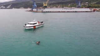 Karadenizde hasta kurtarma tatbikatı nefes kesti