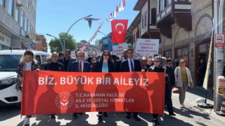 Karamanda Ailemiz İstikbalimiz yürüyüşü düzenlendi