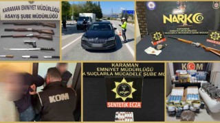 Karamanda aranan 10 kişi tutuklandı