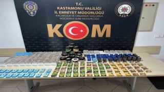 Kastamonuda 12 bin makaron ele geçirildi