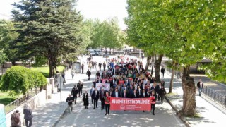 Kastamonuda aile için farkındalık yürüyüşü