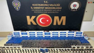 Kastamonuda binlerce makaron ele geçirildi