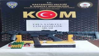 Kastamonuda tam otomatik silah ele geçirildi: 1 gözaltı