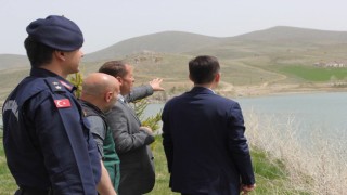 Kaymakam Şahin Gökçedere Göletinde incelemelerde bulundu