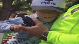 Kayseri polisi Umutcanın hayalini gerçekleştirdi