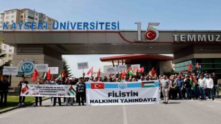 Kayseri Üniversitesi Filistin halkının yanında