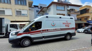 Kaza yapan motosiklet sürücüsü hastanelik oldu