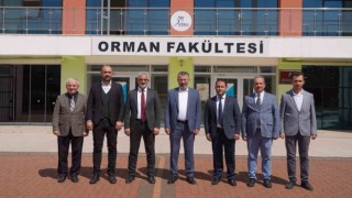 KBÜ Rektörü Prof. Dr. Fatih Kırışık Orman Fakültesini ziyaret etti