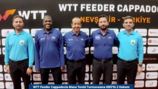 KBÜlü iki hakem WTT Feeder Cappadocia Masa Tenisi Turnuvasında görev aldı