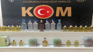 Kırklarelinde gümrük kaçağı alkol ele geçirildi