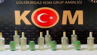 Kırklarelinde gümrük kaçağı alkol ele geçirildi