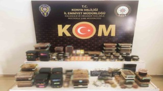 Konyada 6 milyon liralık kaçakçılık operasyonu: 28 gözaltı