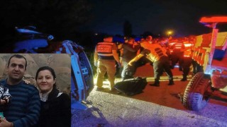 Köy muhtarı kazada hayatını kaybetti eşi ve çocuğu ağır yaralandı
