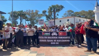 Köyceğizde Filistine destek yürüyüşü yapıldı