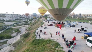 Kutlamalar gökyüzünde başladı