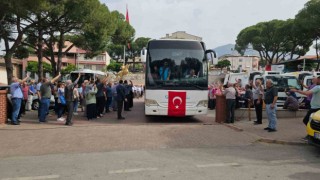 Kuyucaklı hacılar dualarla uğurlandı