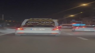 Makas atarak trafiği tehlikeye soktu, o anlar kamerada