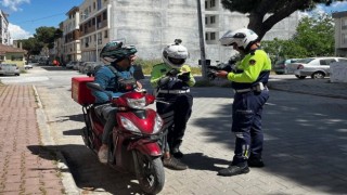 Manisada jandarmadan motosiklet denetimi