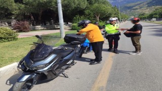 Manisada motosiklet ve tarım araçlarına denetim
