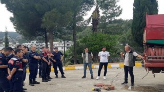 Marmariste Jandarma personeline yangın eğitimi verildi