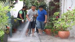 Marmariste kale sokaklarında yaz temizliği yapıldı