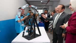 Meslek lisesi öğrencileri projelerini sergiledi