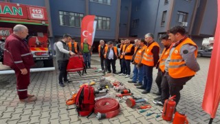 Orman yangınları gönüllüsü eğitimi yapıldı