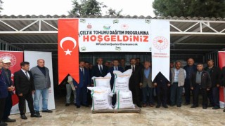 Osmancıkta üreticilere 18 ton çeltik tohumu dağıtıldı