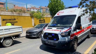 Otobüse arkadan çarpan motosikletin sürücüsü yaralandı