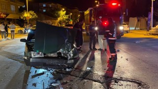 Otomobil ile motosiklet çarpıştı: 1 yaralı
