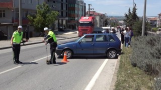 Otomobilin çarptığı yaya yaralandı