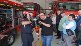 Özel bireylerden itfaiyeye ziyaret