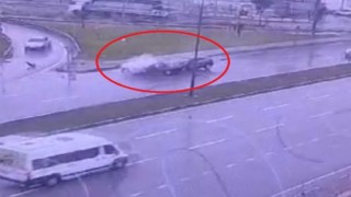 (Özel) Tofaş Şahin böyle uçtu.. Facianın yaşandığı kaza kamerada