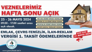 Pamukkale Belediyesinde vezneler hafta sonu açık olacak