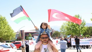 PAÜde Filistine destek yürüyüşü yapıldı
