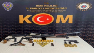 Rizede ‘silah kaçakçılığı ve ticareti operasyonu