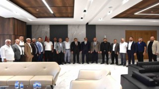 Sadıkoğlundan Başkanlar Taşkın ile Geçitle istişare