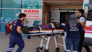 Şadırvanın çatısından düşen imam yaralandı