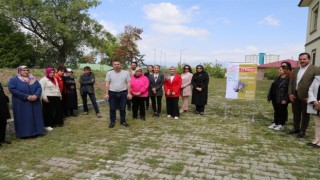 Sağlıkta farkındalık için fidan diktiler