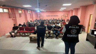 Samsun polisi yasa dışı bahis konusunda öğrencileri bilgilendirdi