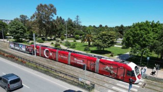 Samsun tramvayları 19 Mayısa özel giyindi